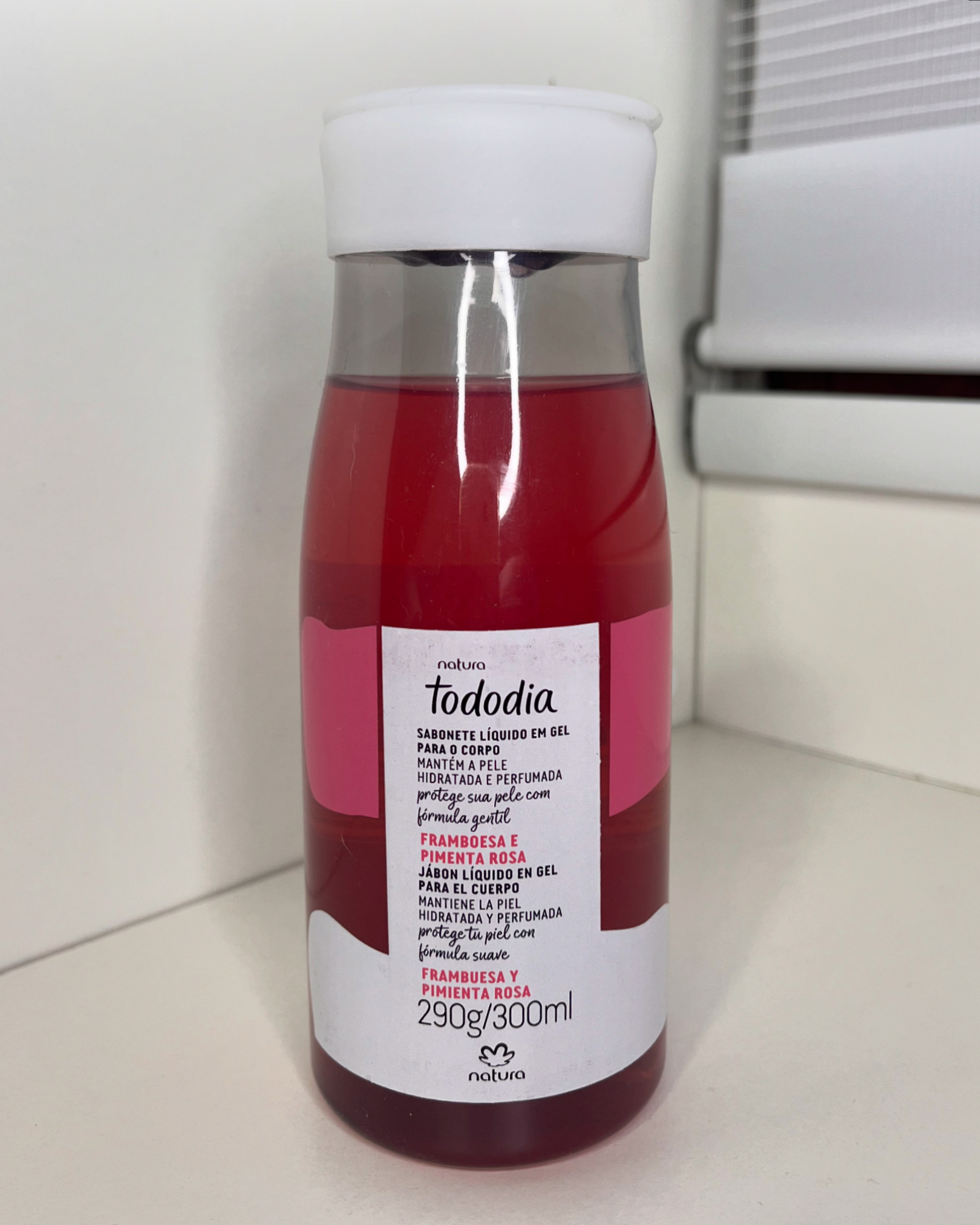 Jabon liquido corporal Frambuesa y Pimienta Rosa