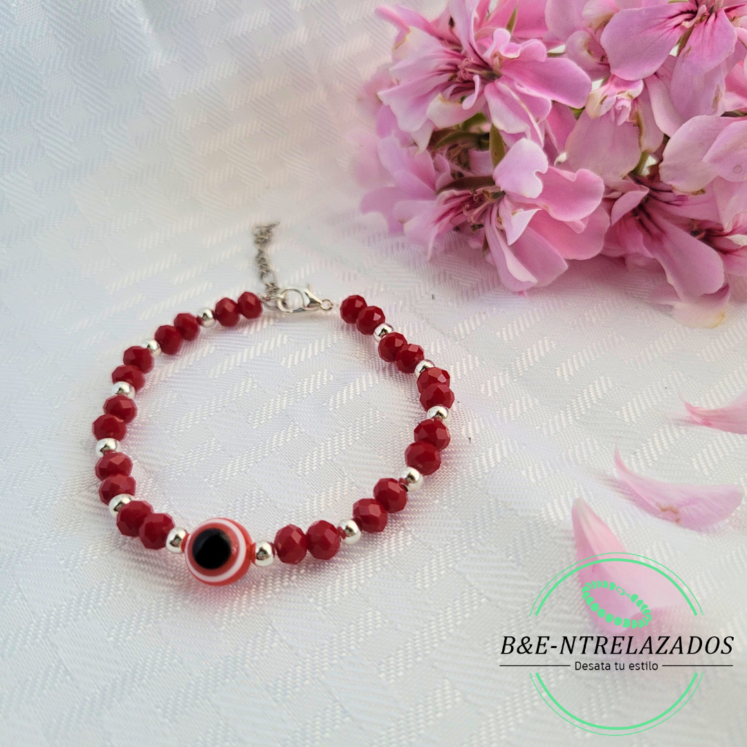 Pulsera ojo turco rojo